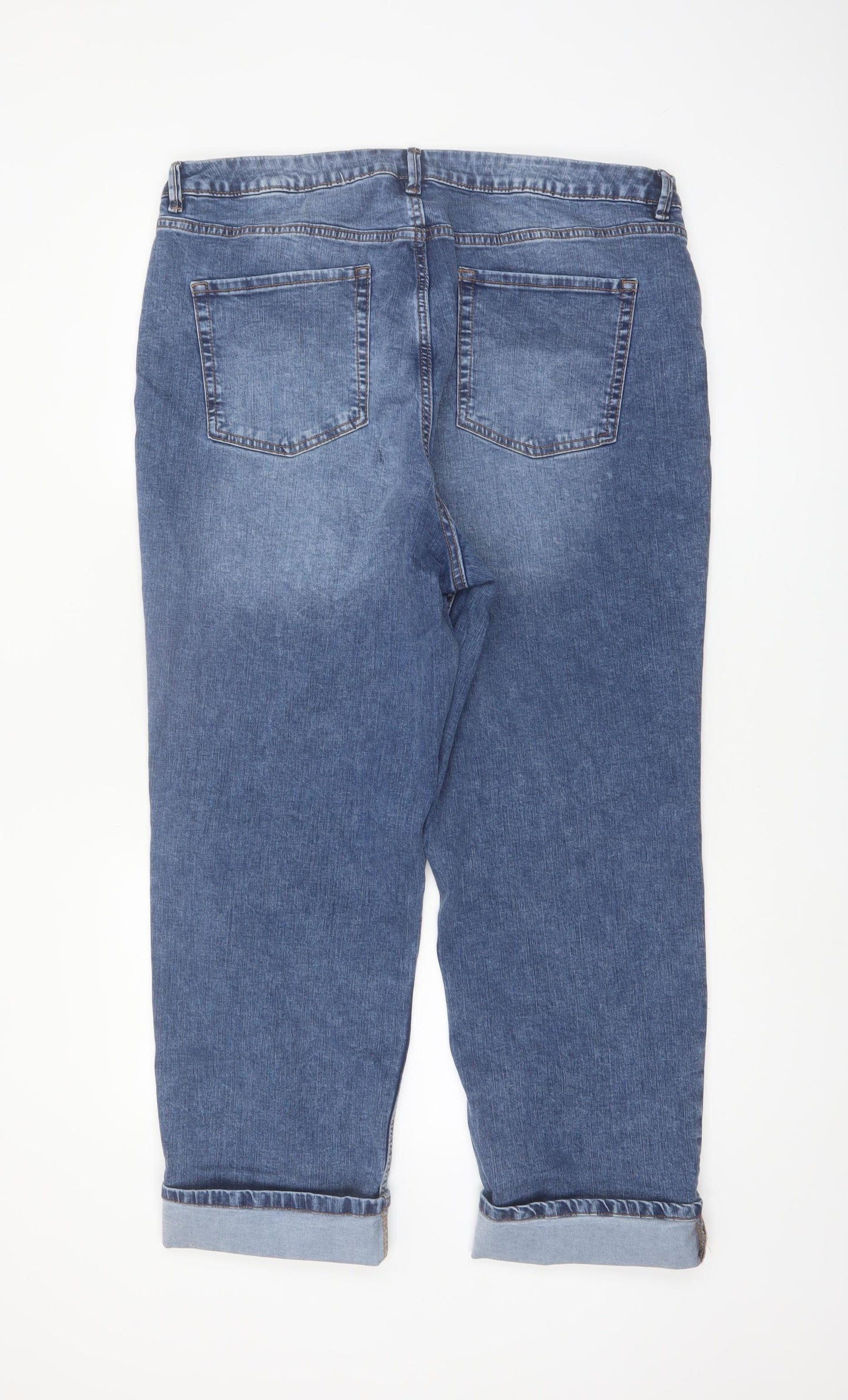 Dunnes Stores Women's Blue Mid Wash Slim Straight Jeans Size 18