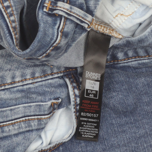 Dunnes Stores Women's Blue Mid Wash Slim Straight Jeans Size 18