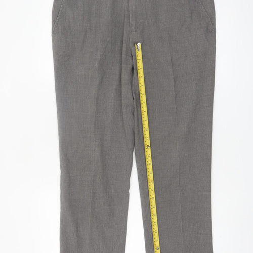 Mark Law Men's Grey 36R Dress Pants Trousers Regular Fit
