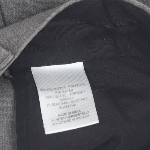 Mark Law Men's Grey 36R Dress Pants Trousers Regular Fit