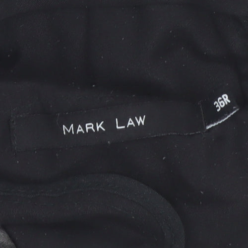 Mark Law Men's Grey 36R Dress Pants Trousers Regular Fit
