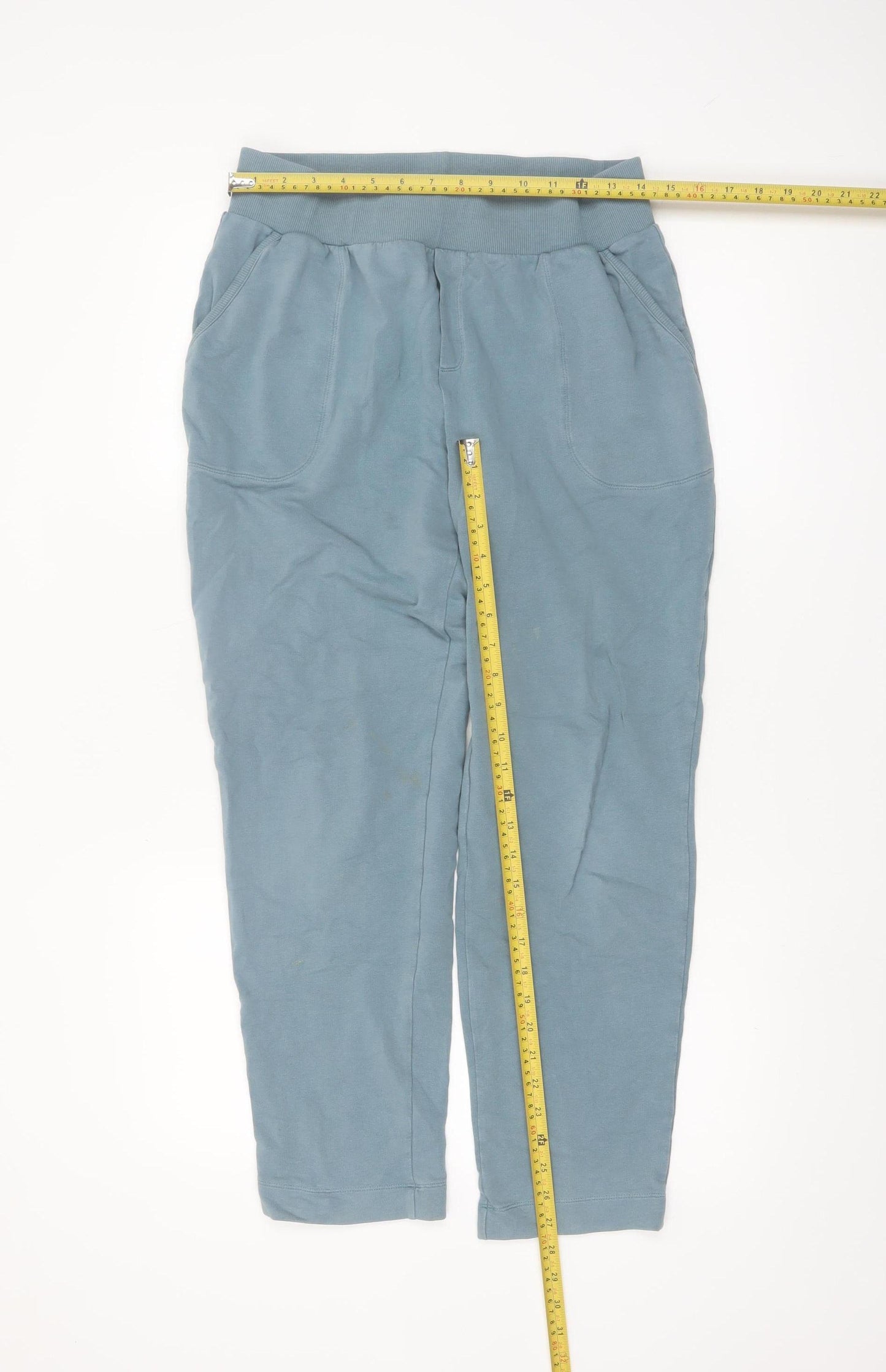 Carolyn Donnelly Women’s Blue Cotton Jogger Trousers M