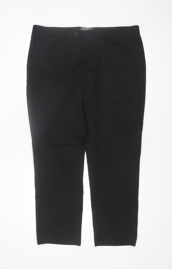 Primark Men’s Black Regular Fit Chino Trousers 38x30