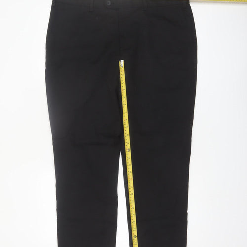 Primark Men’s Black Regular Fit Chino Trousers 38x30