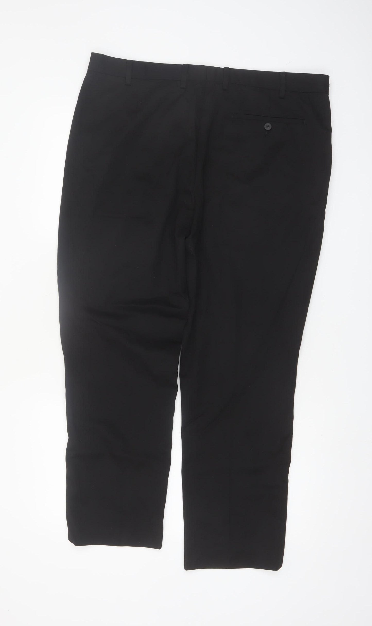 Primark Men’s Black Regular Fit Chino Trousers 38x30