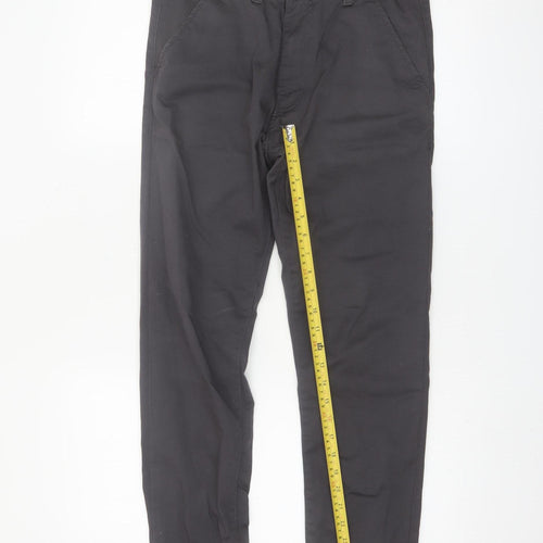 Enzo Jeans Men's Black Slim Fit Chino Trousers 30S