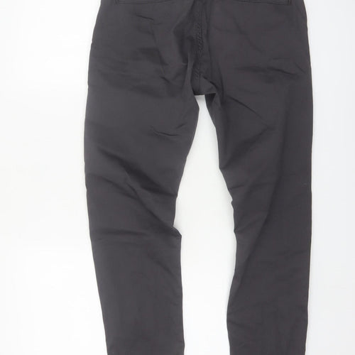 Enzo Jeans Men's Black Slim Fit Chino Trousers 30S