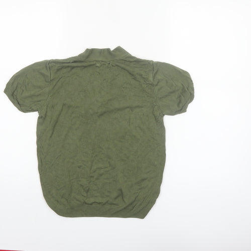 Allen Solly Women’s Green V-Neck Knit Blouse Size S