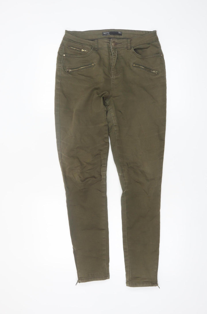 Dunnes Stores Women's Green Skinny Jeans Size 10