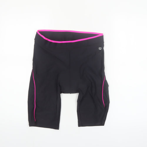 Dunnes Stores Women Black Medium Biker Activewear Shorts Nylon Blend