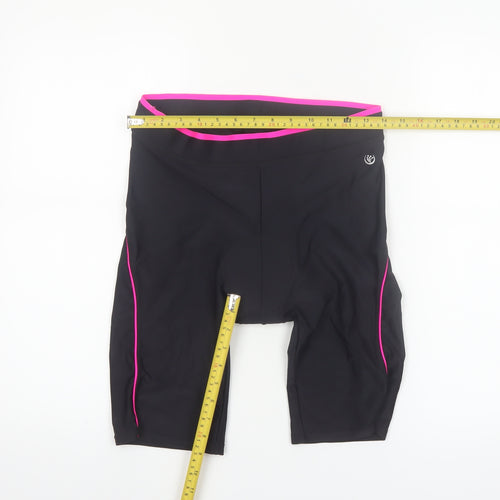 Dunnes Stores Women Black Medium Biker Activewear Shorts Nylon Blend