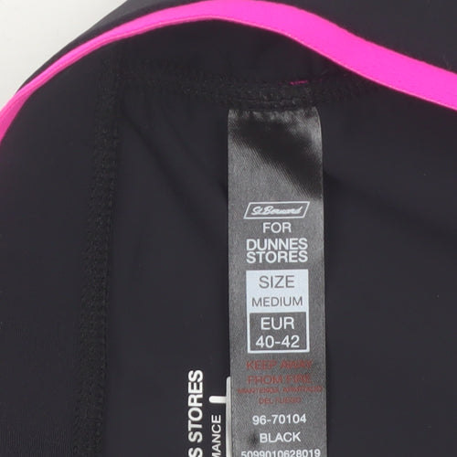 Dunnes Stores Women Black Medium Biker Activewear Shorts Nylon Blend