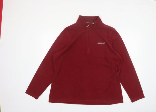 Regatta Great Outdoors Womens Red Fleece Pullover Sweatshirt UK 18