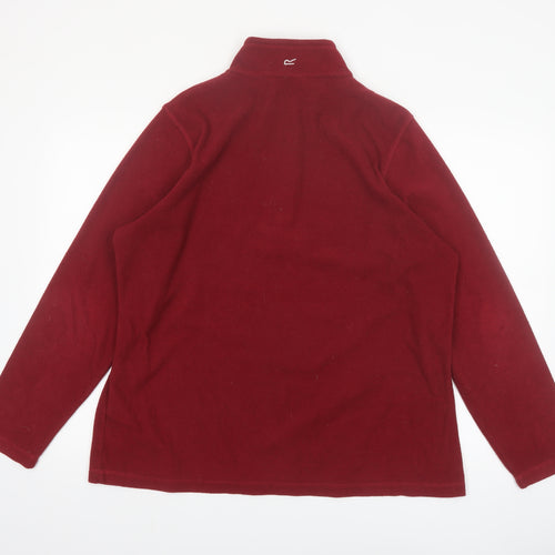 Regatta Great Outdoors Womens Red Fleece Pullover Sweatshirt UK 18