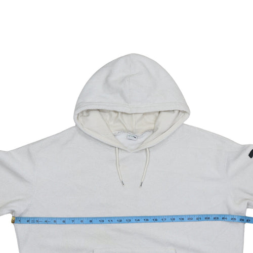 PUMA Women's Ivory XS Pullover Hoodie with Logo Sleeve Pocketed Sweatshirt