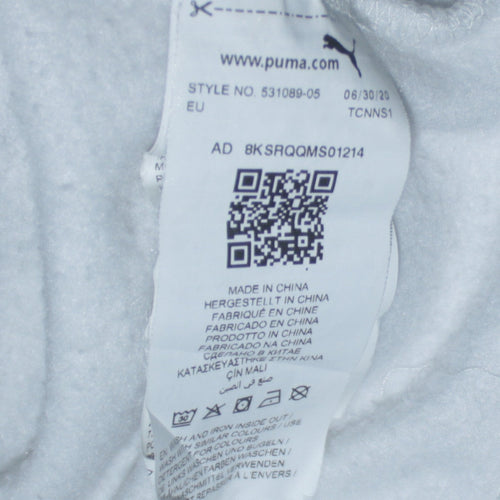 PUMA Women's Ivory XS Pullover Hoodie with Logo Sleeve Pocketed Sweatshirt
