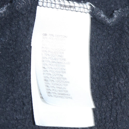 The North Face Men’s Blue Pullover Hoodie Small Outdoor Cotton Blend