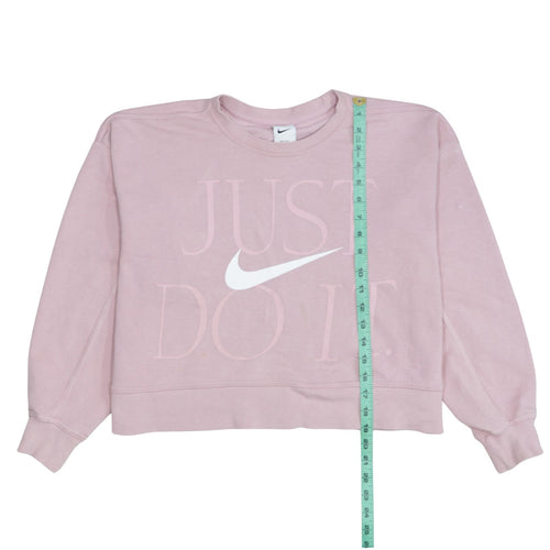 Nike Women's Pink Dri-Fit Pullover Sweatshirt Small