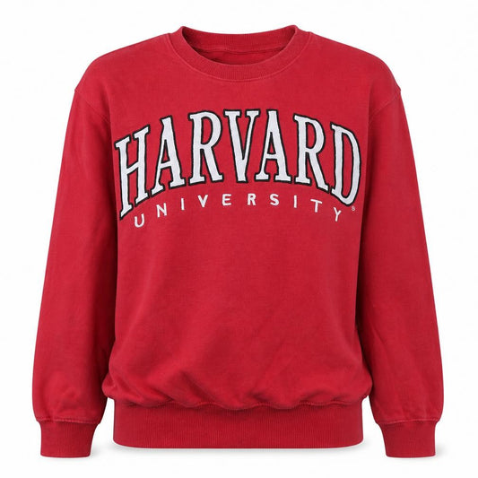 Front view of F&F Harvard University Red Sweatshirt Women, size 6, Pullover