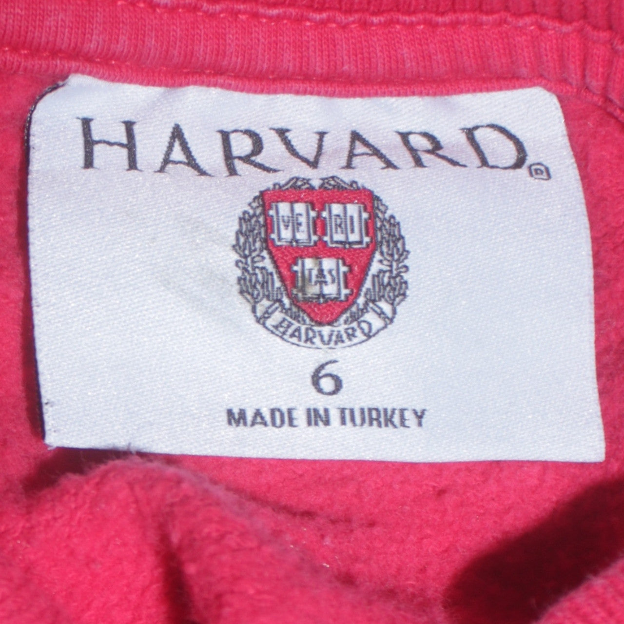 F&F Harvard University Red Sweatshirt Women Size 6 Pullover