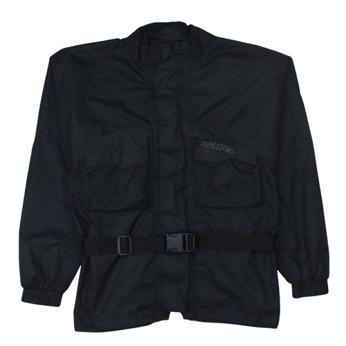 Richa Men's Black XS Waterproof Motorcycle Jacket with Belt