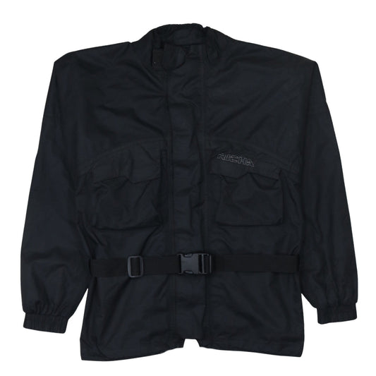 Richa Men's Black XS Waterproof Motorcycle Jacket with Belt