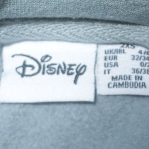 Disney Womens Grey Mickey Mouse Pullover Sweatshirt 2XS