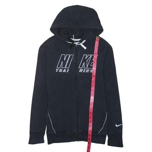 Nike Womens Black Dri-Fit Full Zip Hoodie Size S Training Sweatshirt