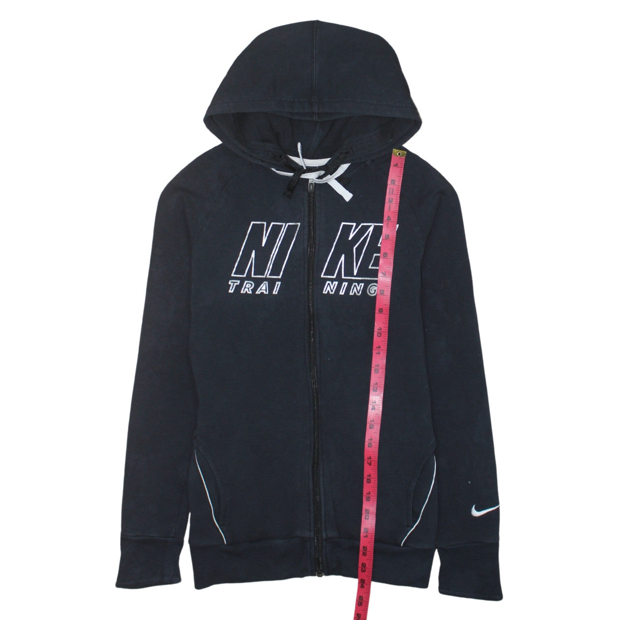 Nike Womens Black Dri-Fit Full Zip Hoodie Size S Training Sweatshirt