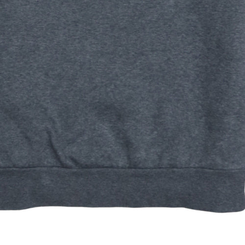 Adidas Womens Grey Orange Crew Neck Pullover Sweatshirt XS