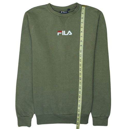 Fila Men’s Green Crew Neck Pullover Sweatshirt Size S