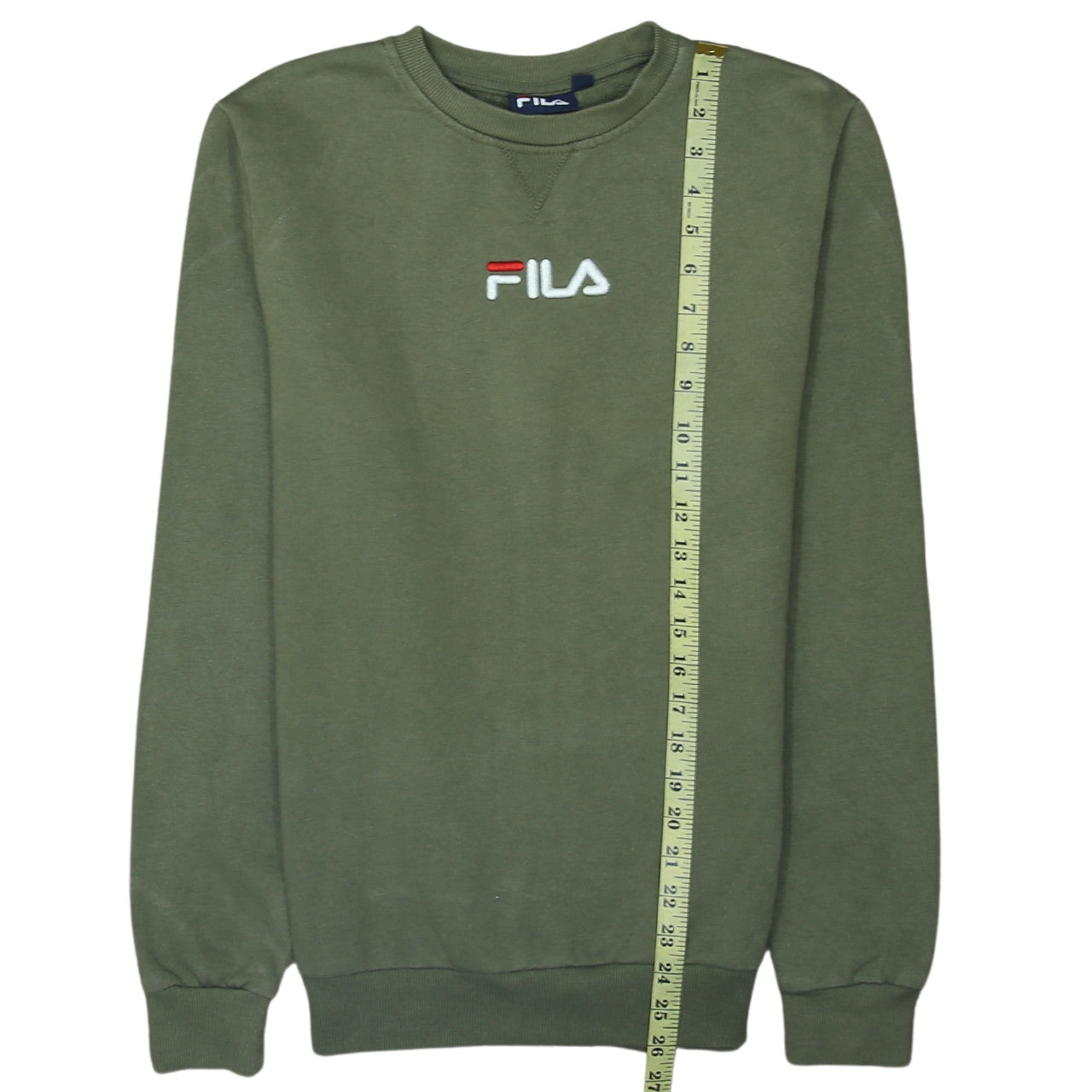 Fila Men’s Green Crew Neck Pullover Sweatshirt Size S