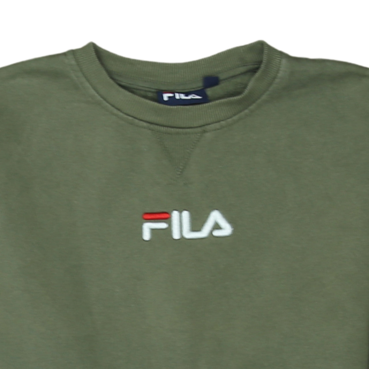Fila Men’s Green Crew Neck Pullover Sweatshirt Size S