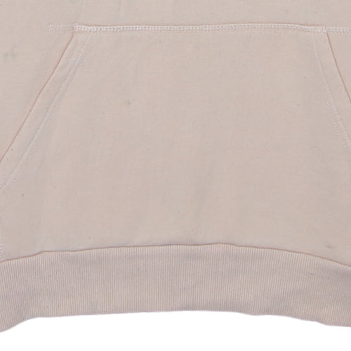 Ellesse Womens Beige Pullover Hoodie Medium Cotton Blend Logo Casual