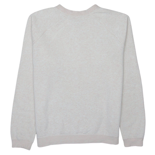 Nike Women Beige Crew Neck Pullover Sweatshirt Medium