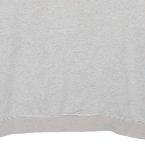 Nike Women Beige Crew Neck Pullover Sweatshirt Medium