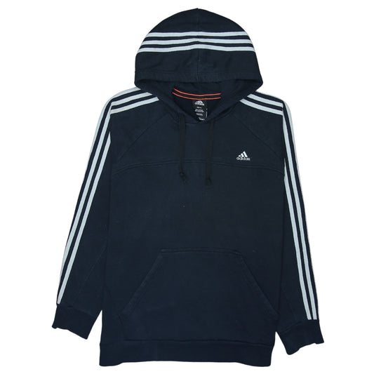 Adidas Men Blue XL Pullover Hoodie Essentials Sportswear