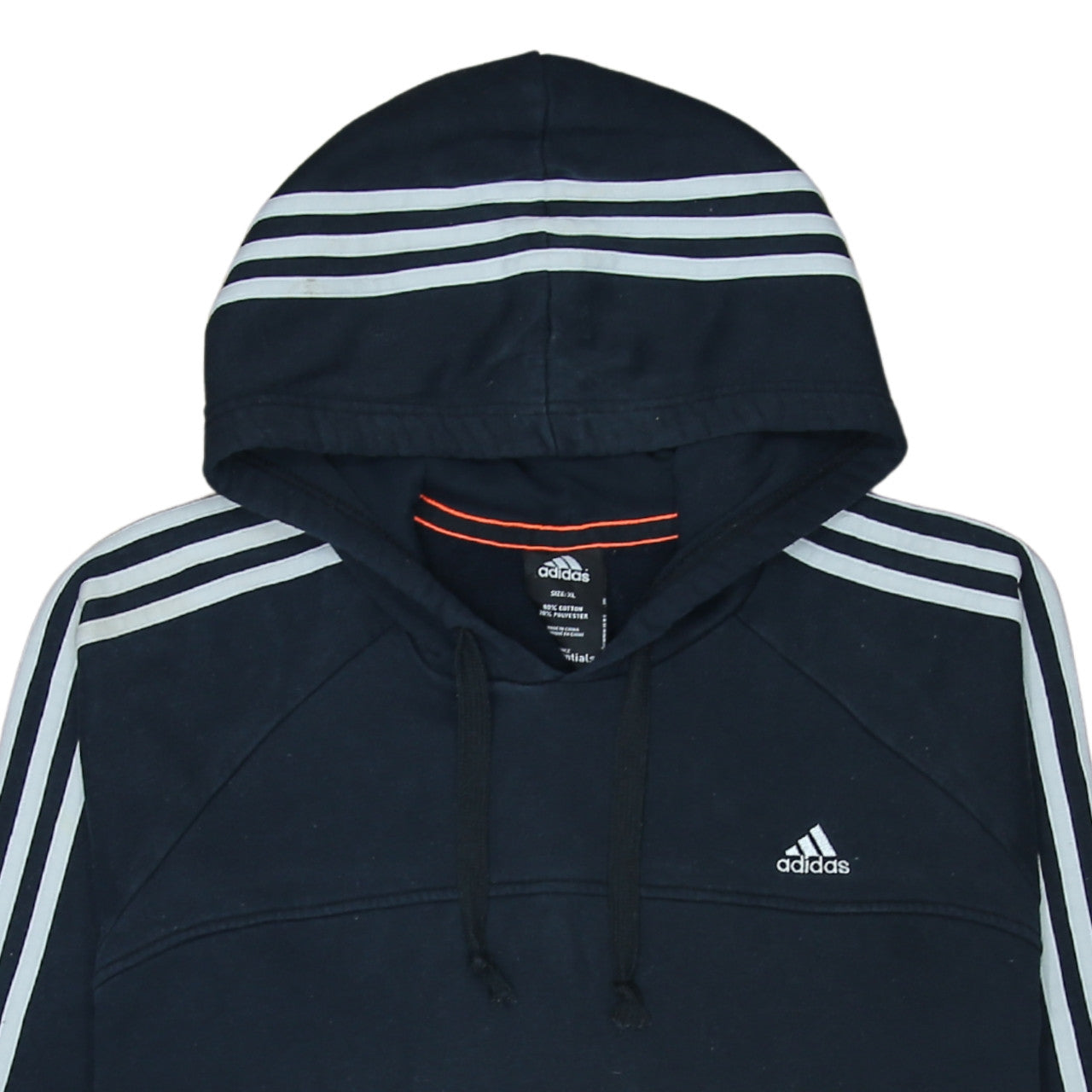 Adidas Men Blue XL Pullover Hoodie Essentials Sportswear