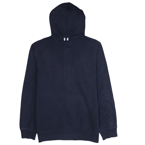 adidas Men's Blue Full Zip Hoodie Size L Classic Fleece Sweatshirt