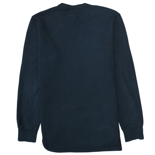 Nike Women Black Medium Graphic Crew Neck Pullover Sweatshirt