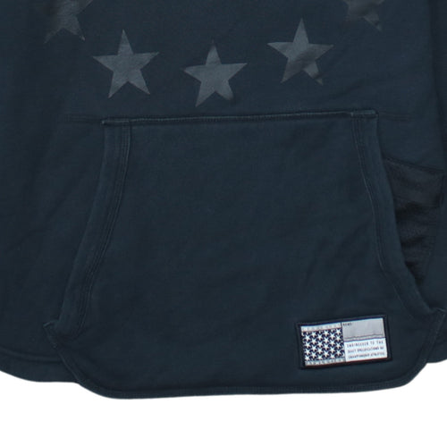 Nike Women Black Medium Graphic Crew Neck Pullover Sweatshirt