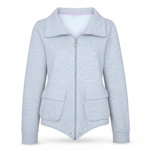 Adidas Women's Grey Track Jacket Size 12 Full Zip Sports Top