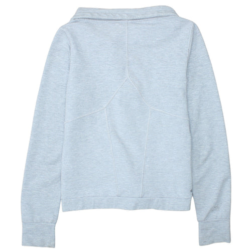 Adidas Women's Grey Track Jacket Size 12 Full Zip Sports Top