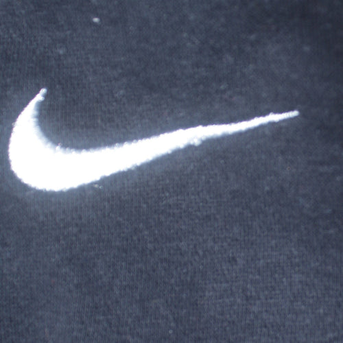 Nike Men's Black Pullover Sweatshirt M Crew Neck Fleece Logo