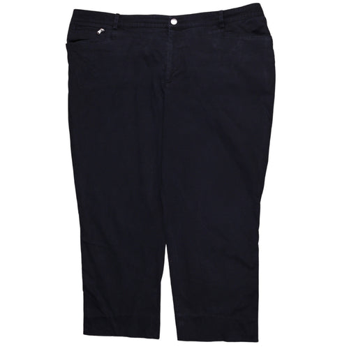 Ralph Lauren Women’s Black Plus Size 20 Chino Cotton Trousers
