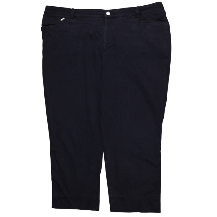 Ralph Lauren Women’s Black Plus Size 20 Chino Cotton Trousers