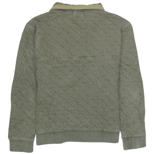 Patagonia Men's Green Quilted Henley Sweatshirt Size M