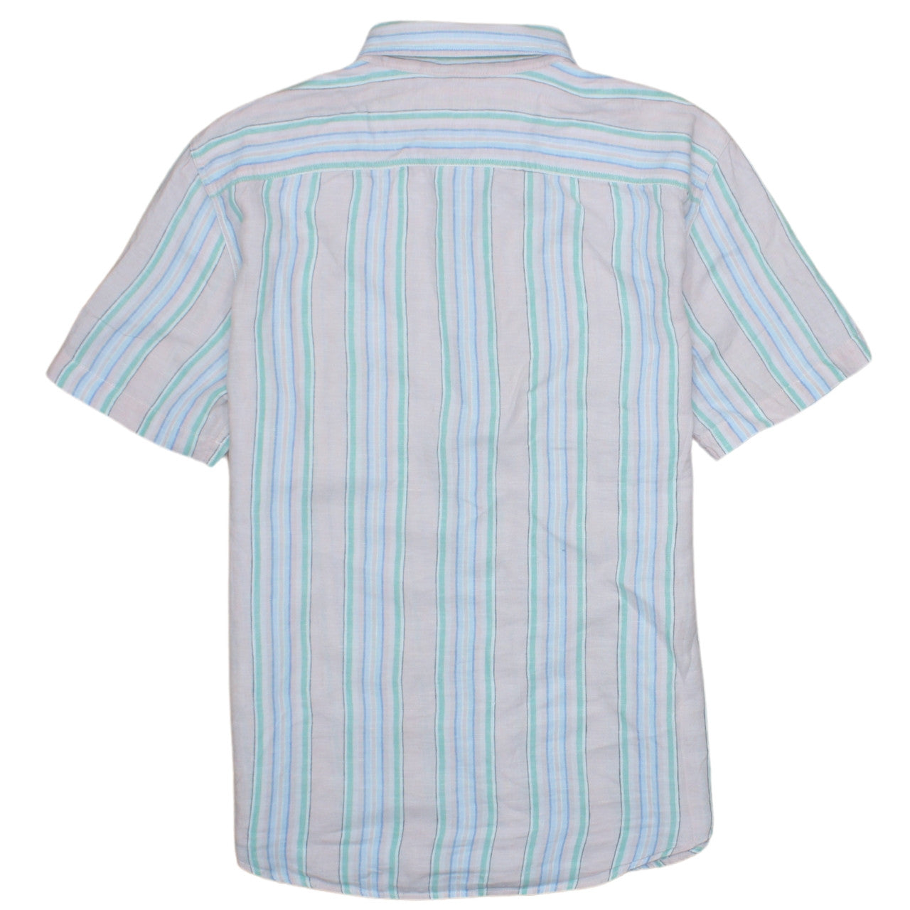 Levi's Men's Multicoloured Striped Short Sleeve Button-Up Shirt M