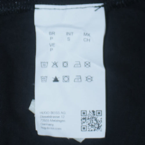 Hugo Boss Men's Black Crew Neck Cotton Jersey T-Shirt Size S
