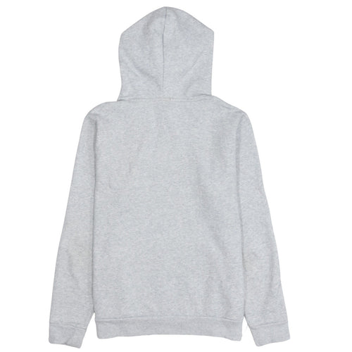 Puma Mens Grey Pullover Hoodie M Logo Fleece Sweatshirt